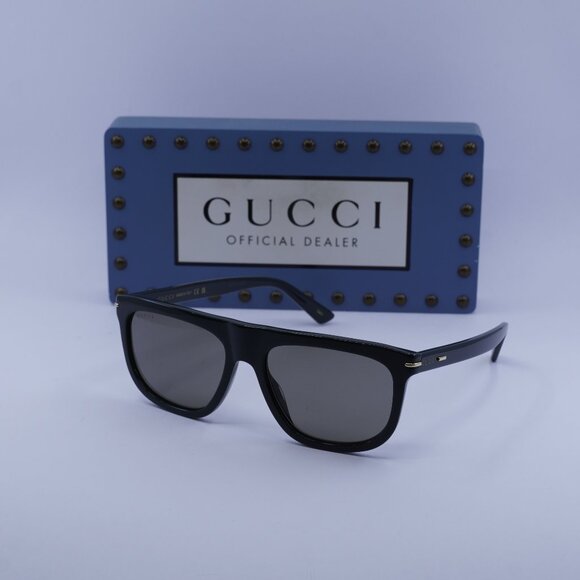 Gucci GG1726S 004 Square Sunglasses - Shiny Green/Brown